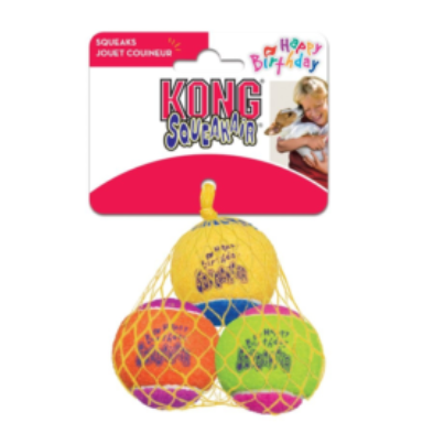 Kong Air Birthday Squeaker Ball Medium