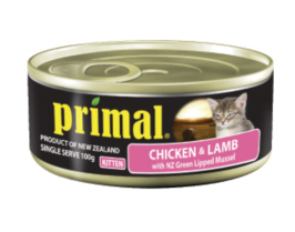 Primal Kitten Chicken & Lamb 100g