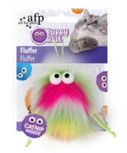 AFP Furry Ball Cat Fluffer - Pink