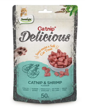 Dentalight Cat Treat Catnip & Shrimp Flavour 50g