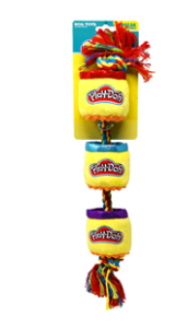 Hasbro Playdoh 18in Rope with Yellow Plush Cans