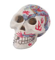 Skull painted 9cm