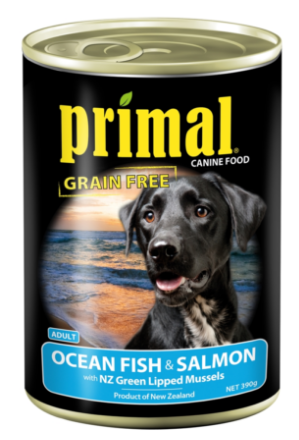 Primal Dog Food Ocean Fish, Salmon & Vegetable 390g