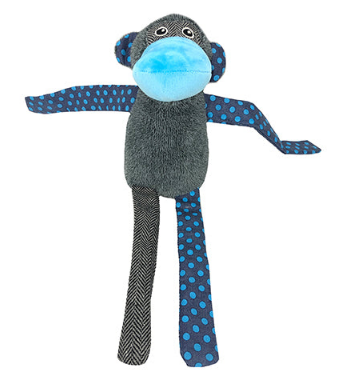 Snuggle Friends Blue Monkey 41cm Dog Toy