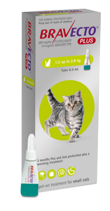 Bravecto PLUS Flea & Worm for Cats