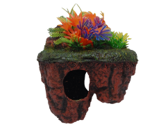 Floating Island with Plant 15cm - Red