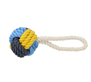Knots of Fun Rope Tug with Ball 22cm Dog Toy