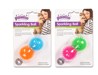 Pawise Sparkling Ball 4.5cm 2pk