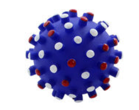 D/Toy Vinyl Ball with Spikes 9cm