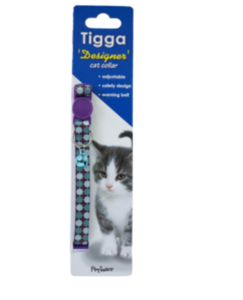 Tigga Cat Collar Eight Awn Star Green
