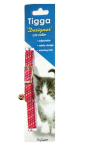 Tigga Mix Reflect Cat Collar Red