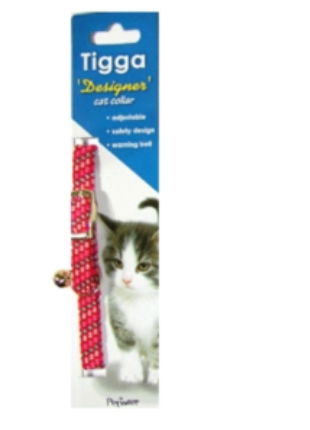 Tigga Mix Reflect Cat Collar Red