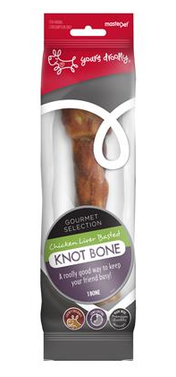 YOURS DROOLLY KNOTBONE CHICKEN/LIVER 25CM
