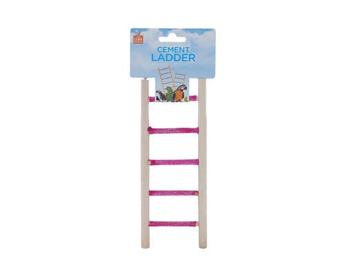 Bird Wooden Ladder Cement/Grit