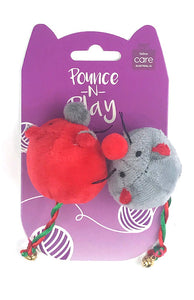 Cat Toy Mouse Set with Bell On Tail