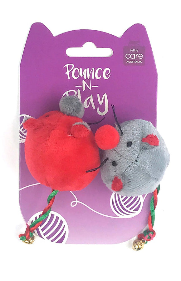 Cat Toy Mouse Set with Bell On Tail