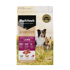 BlackHawk Dog Grain Free Lamb 2.5kg