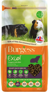 Burgess Excel Adult Guinea Pig Nuggets with Mint 1.5kg