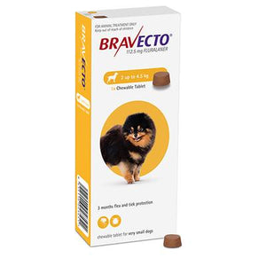Bravecto Chewable Dog 2-4.5kg