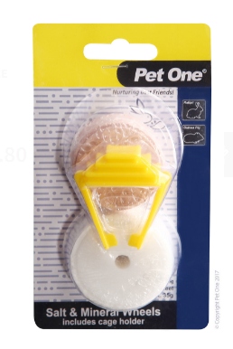 Pet One Salt Lick & Mineral Wheel with Clip